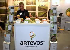Sabine Fey der Artevos GmbH war zum ersten Mal auf der Fruit Logistica. Im Fokus standen die neuen Apfelsorten der Firma die sich vorrangig für den Direktverkauf eignen.